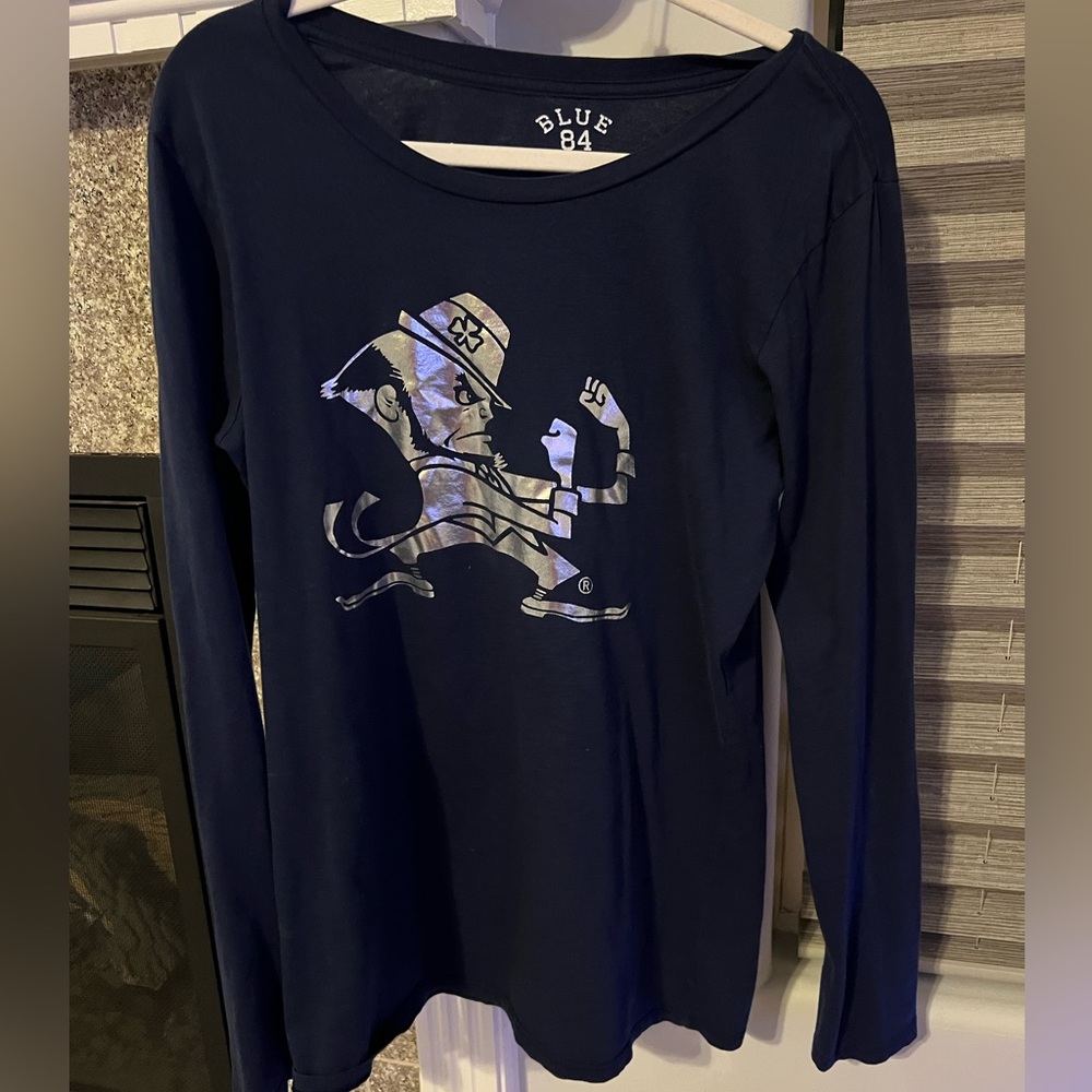 Notre Dame Leprechaun Long Sleeve Shirt